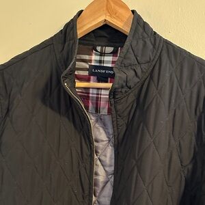 Lands' End women’s  Black Diamond Quilted Jacket